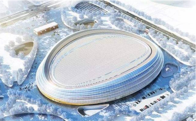 2022年北京冬奥会竞赛场馆之一:冰丝带国家速滑馆